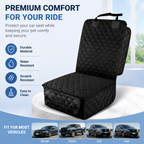 Waterproof Front Seat Pet Car Cover, 2 Pack, Dog Seat Protector for Hair, Dirt & Spills