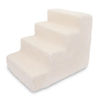 4-Step Dog Stairs for Small Dogs & Cats – 18" Foam Pet Steps for Bed & Couch
