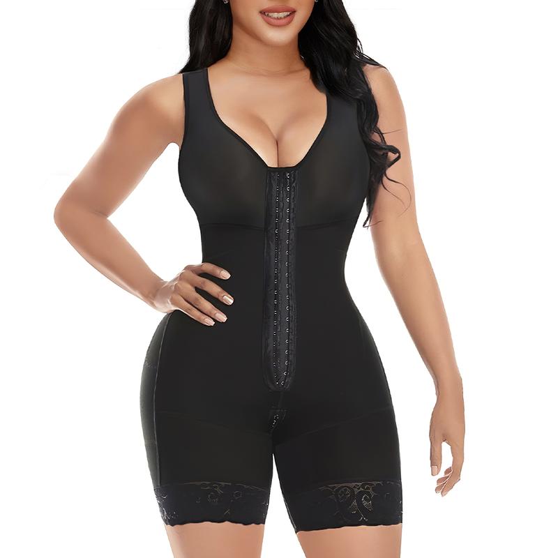 Women‘s Shapewear Full Body Shaper Butt Lifter with Zipper Crotch