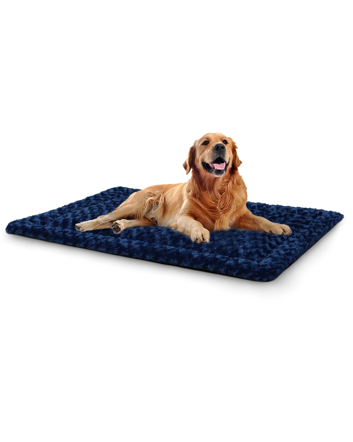 36" x 23" Washable Dog Bed Mat – Soft Plush Crate Pad for Medium Dogs
