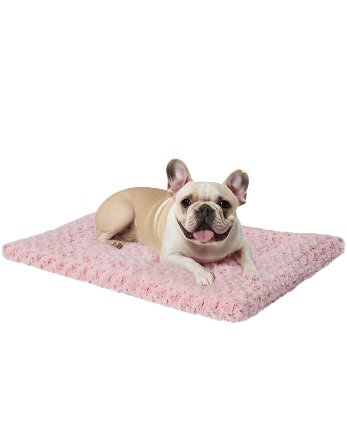 36" x 23" Washable Dog Bed Mat – Soft Plush Crate Pad for Medium Dogs