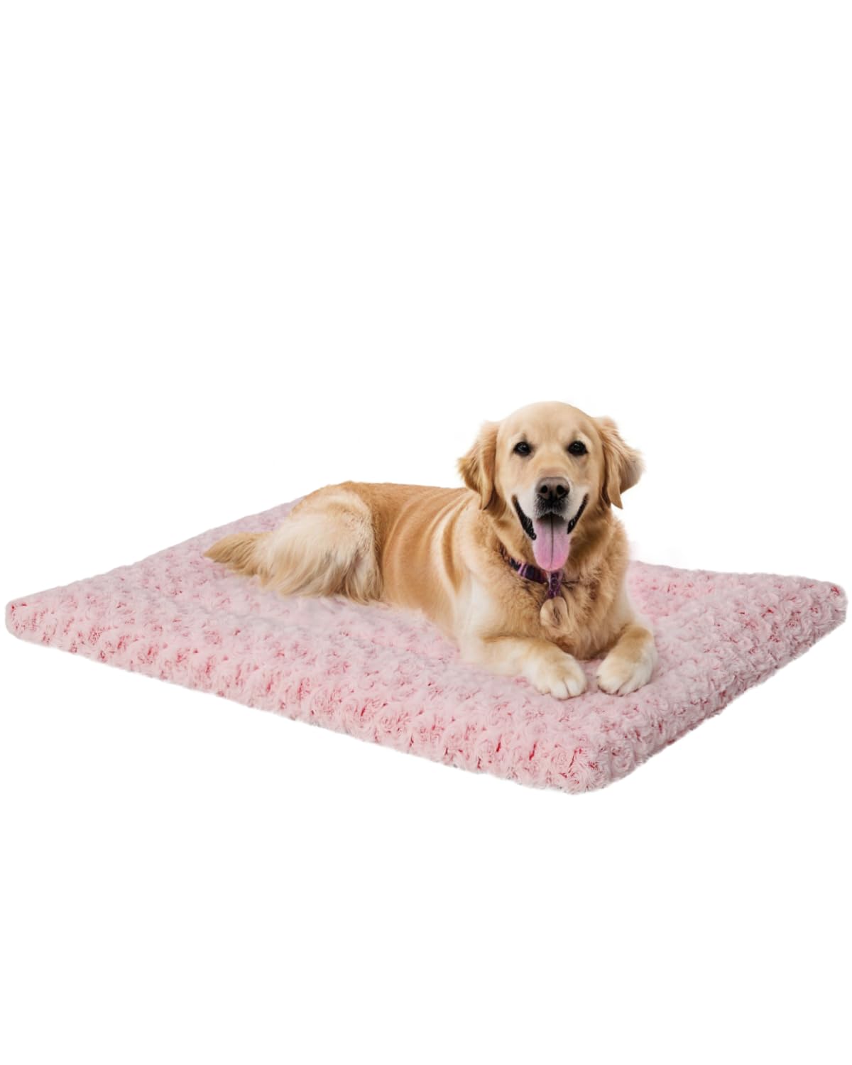 36" x 23" Washable Dog Bed Mat – Soft Plush Crate Pad for Medium Dogs