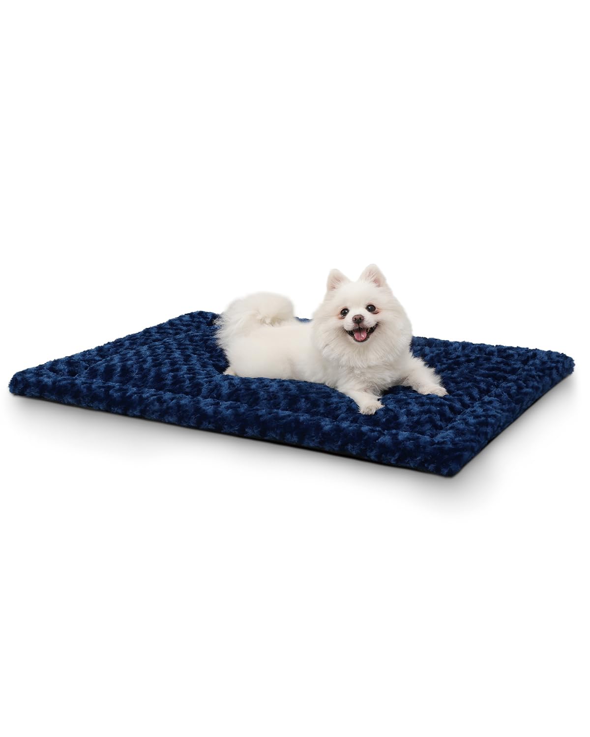 36" x 23" Washable Dog Bed Mat – Soft Plush Crate Pad for Medium Dogs