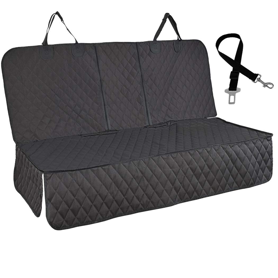 Water-Resistant Dog Car Seat Cover with Side Flaps for Cars and SUVs