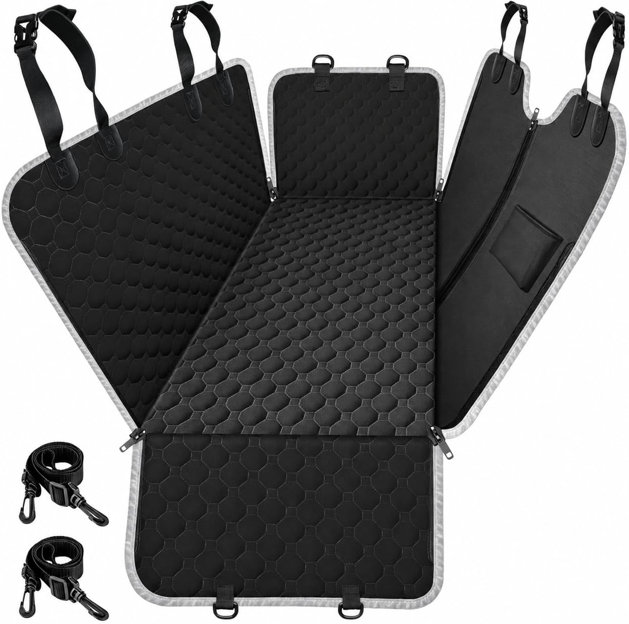 Dog Car Seat Cover for Back Seat, Waterproof Dog Hammock for Car