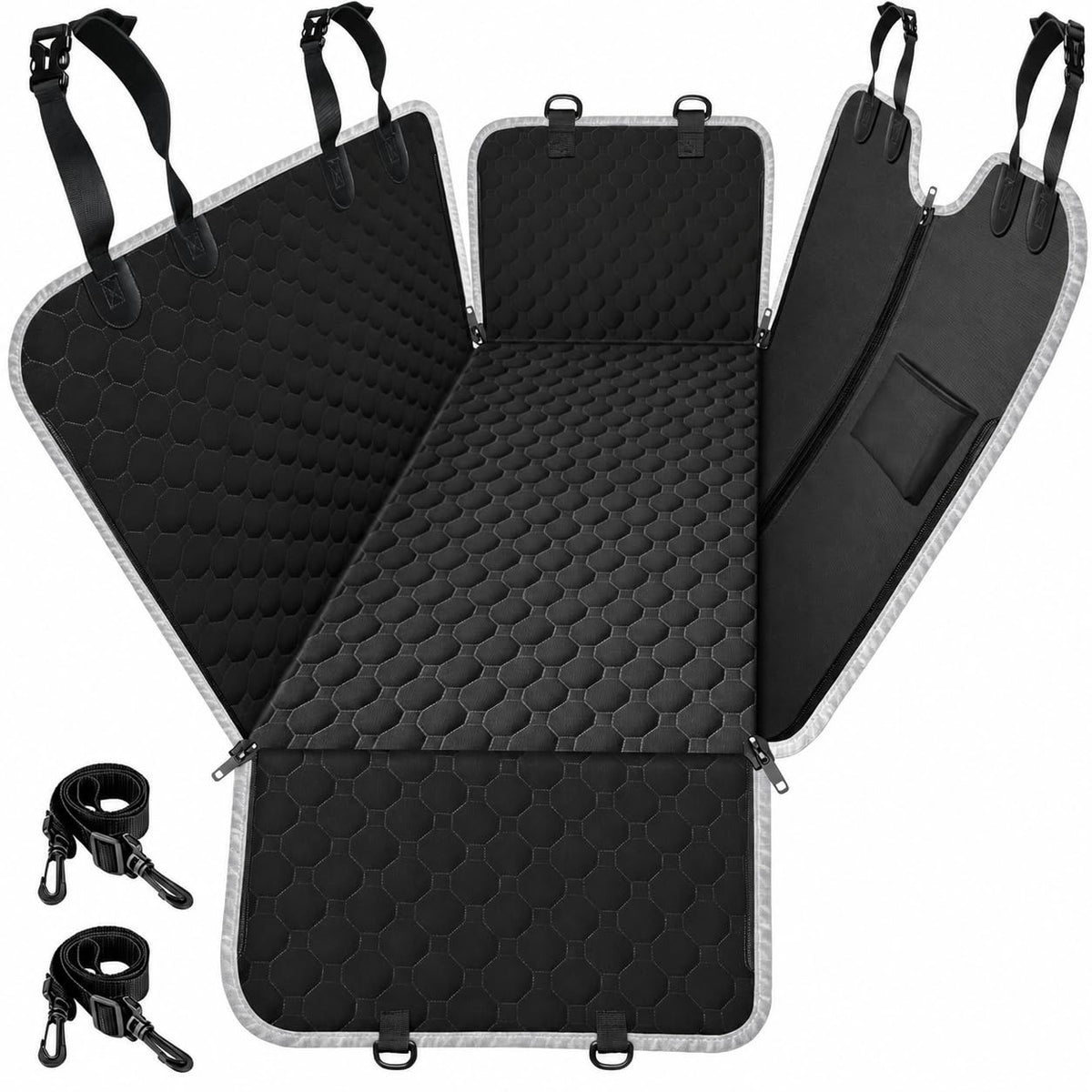 Dog Car Seat Cover for Back Seat, Waterproof Dog Hammock for Car