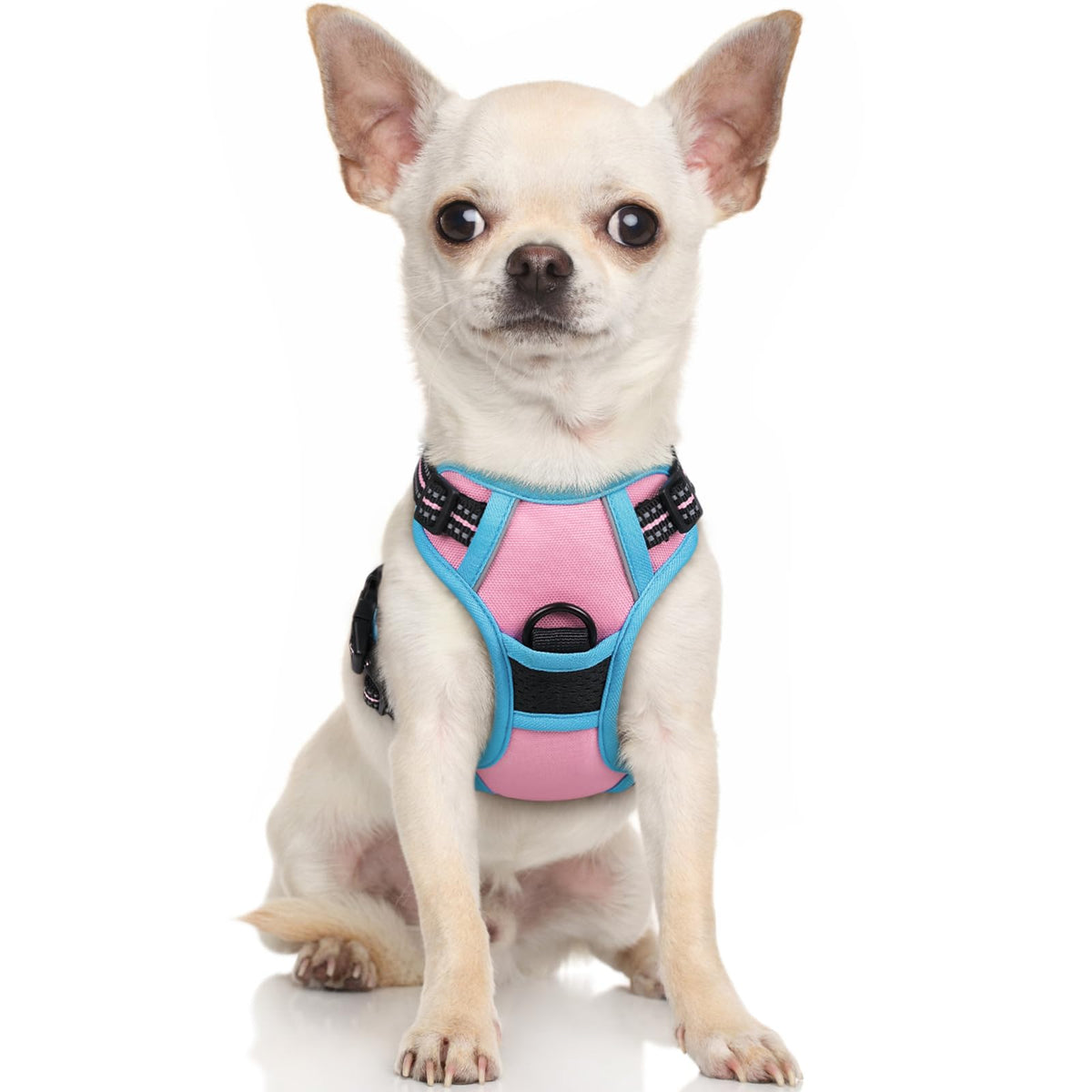 No Pull Dog Harness for Large Dogs – Adjustable Pet Vest with 2 Leash Clips