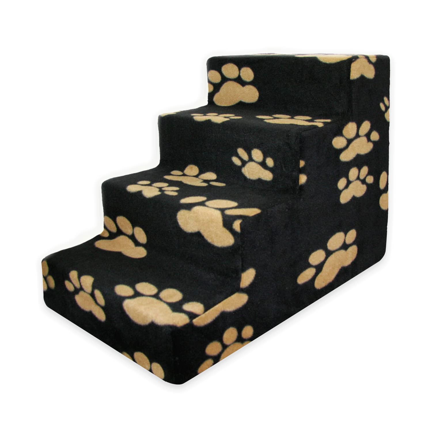 4-Step Dog Stairs for Small Dogs & Cats – 18" Foam Pet Steps for Bed & Couch