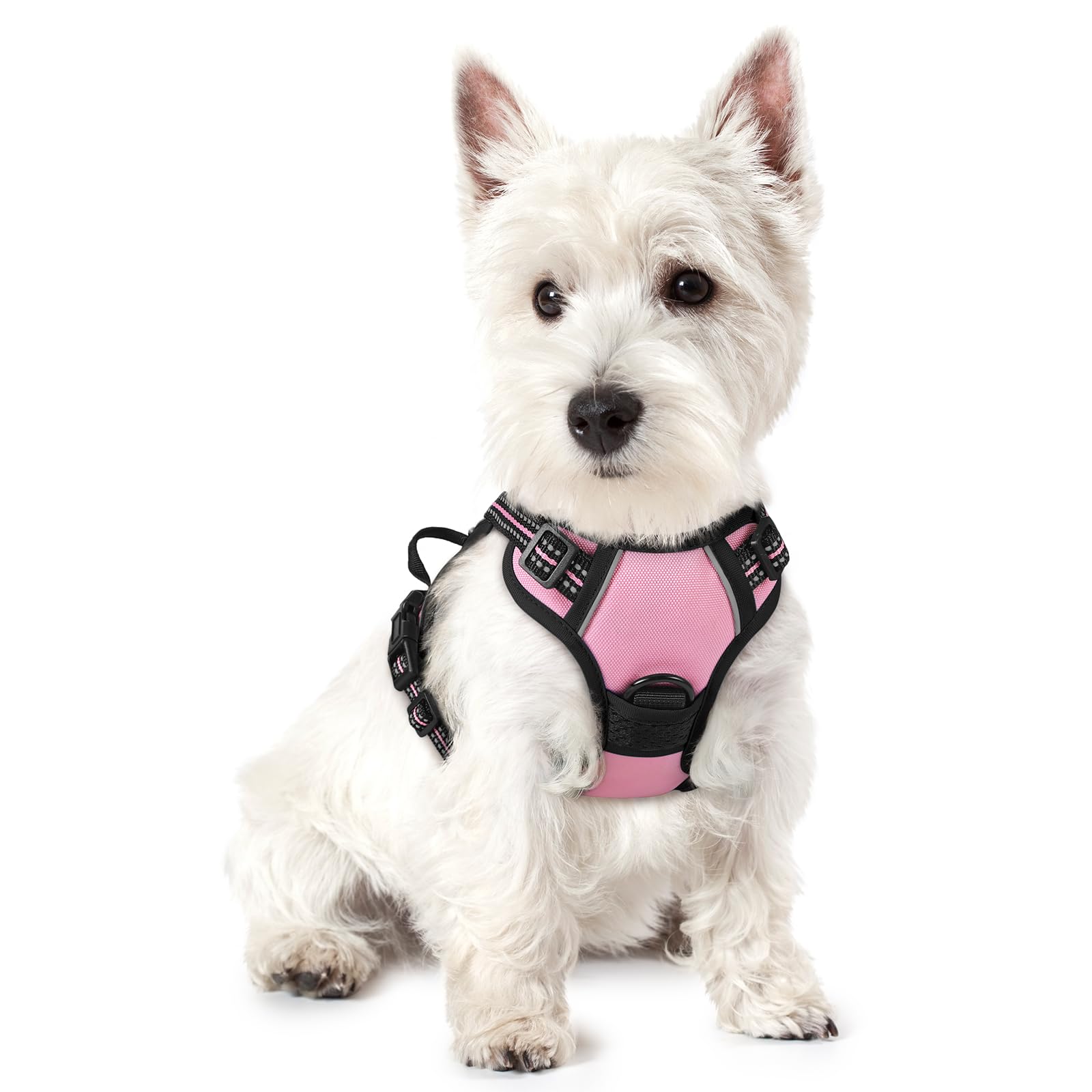 No Pull Dog Harness for Large Dogs – Adjustable Pet Vest with 2 Leash Clips