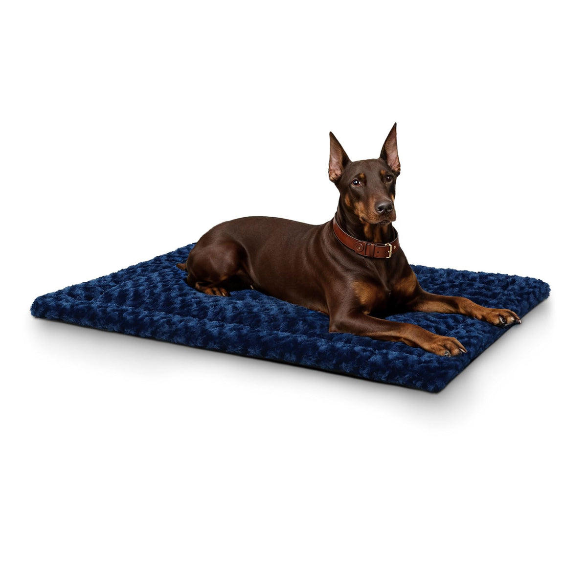36" x 23" Washable Dog Bed Mat – Soft Plush Crate Pad for Medium Dogs