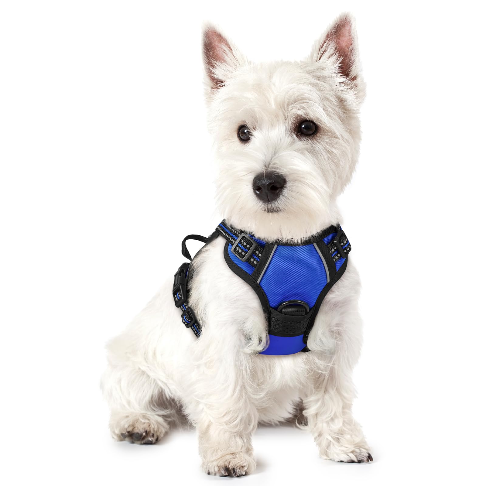 No Pull Dog Harness for Large Dogs – Adjustable Pet Vest with 2 Leash Clips