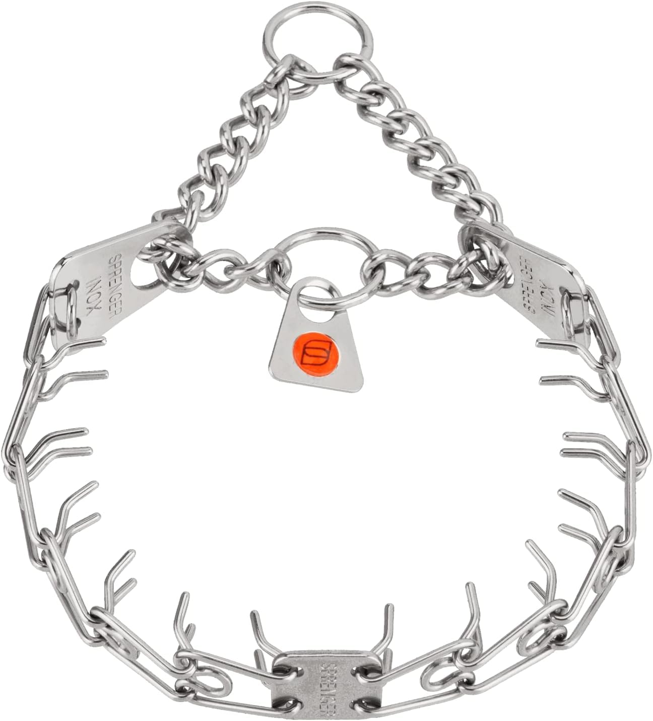 3.0mm Prong Dog Training Collar – 22" Adjustable Chrome-Plated Steel Collar