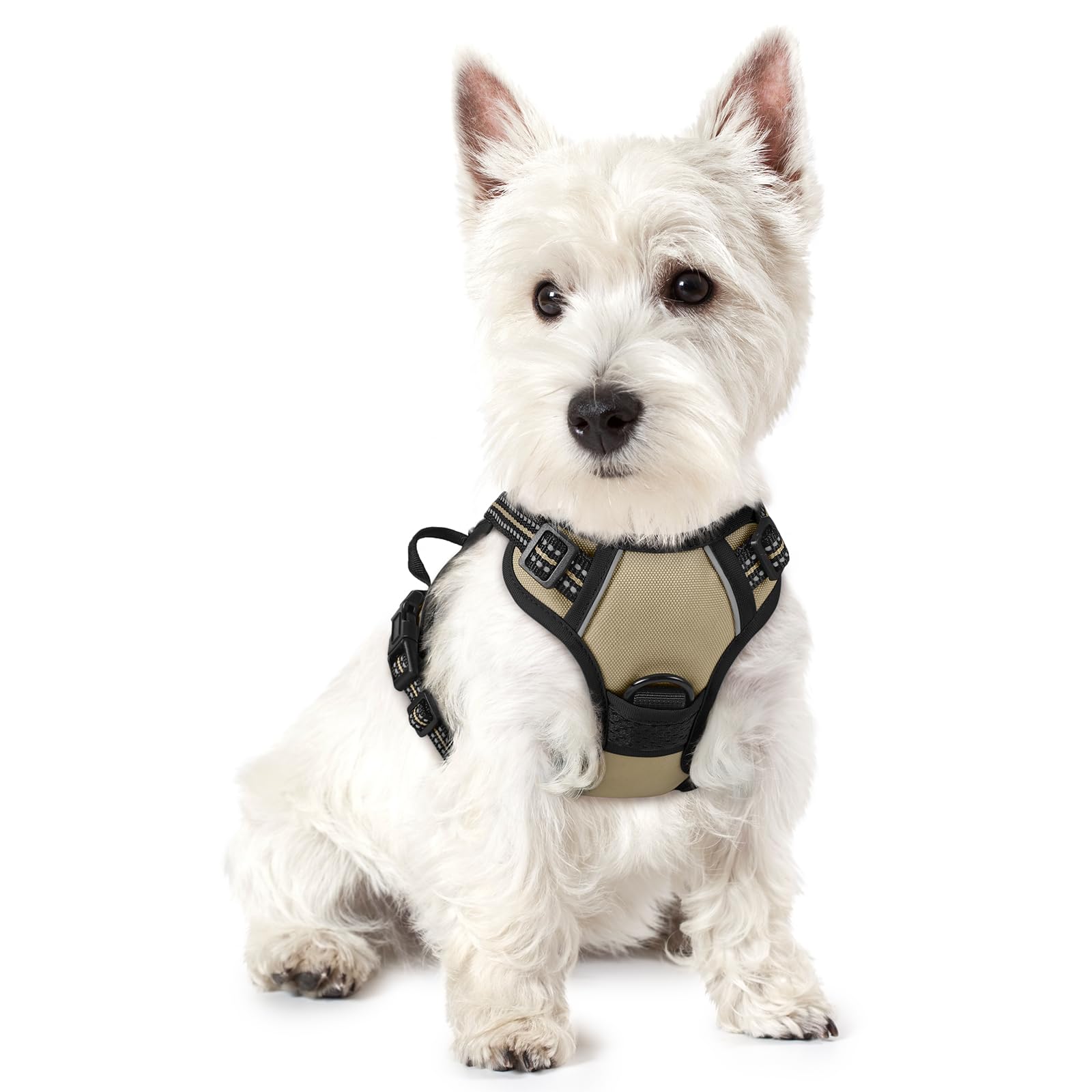 No Pull Dog Harness for Large Dogs – Adjustable Pet Vest with 2 Leash Clips