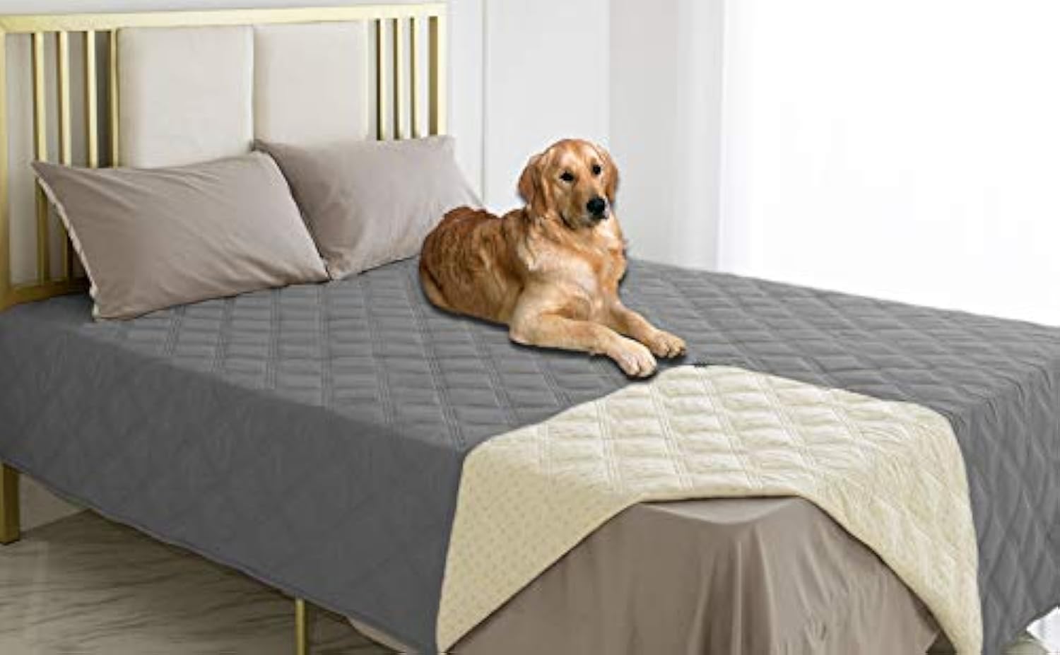 Reversible Quilted Pet Furniture Cover