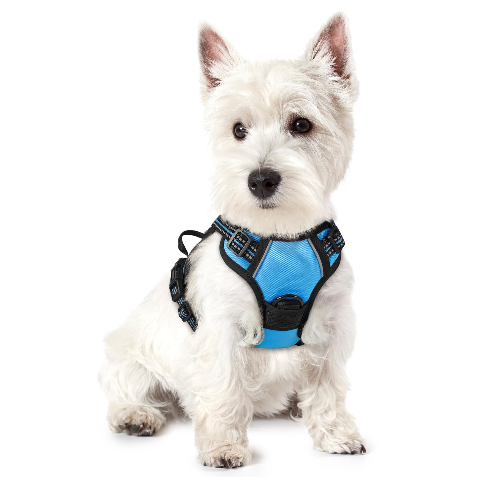 No Pull Dog Harness for Large Dogs – Adjustable Pet Vest with 2 Leash Clips