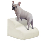 4-Step Dog Stairs for Small Dogs & Cats – Foam Pet Steps for Bed & Sofa