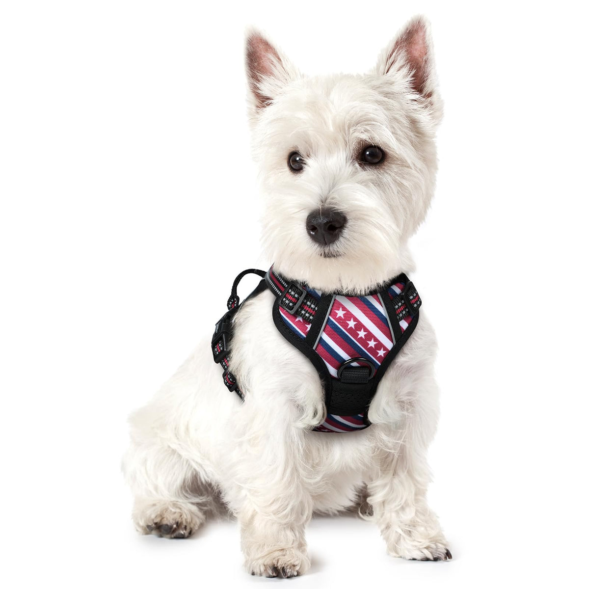 No Pull Dog Harness for Large Dogs – Adjustable Pet Vest with 2 Leash Clips