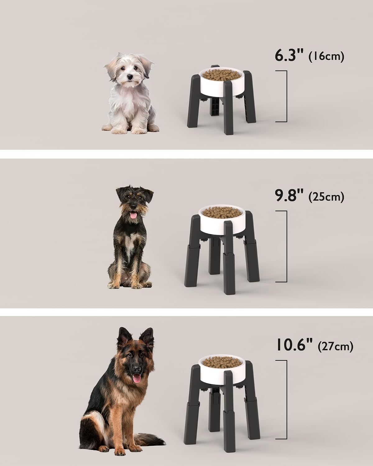 Adjustable Pet Bowl Stand – Height & Width Adjustable