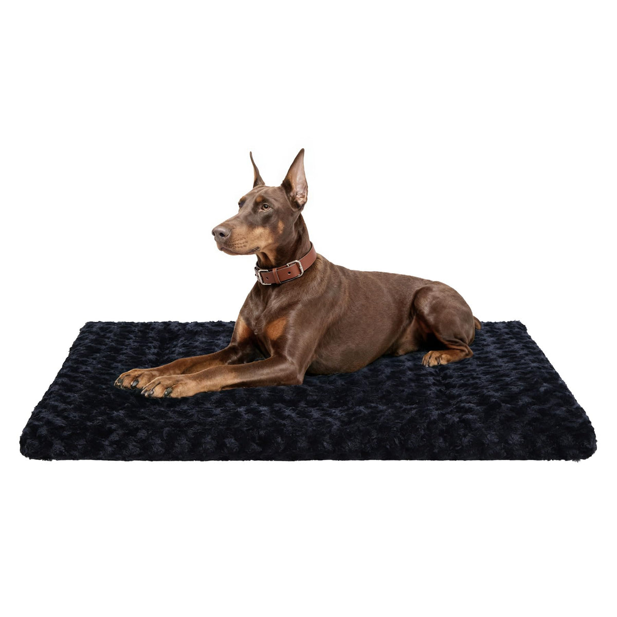 36" x 23" Washable Dog Bed Mat – Soft Plush Crate Pad for Medium Dogs