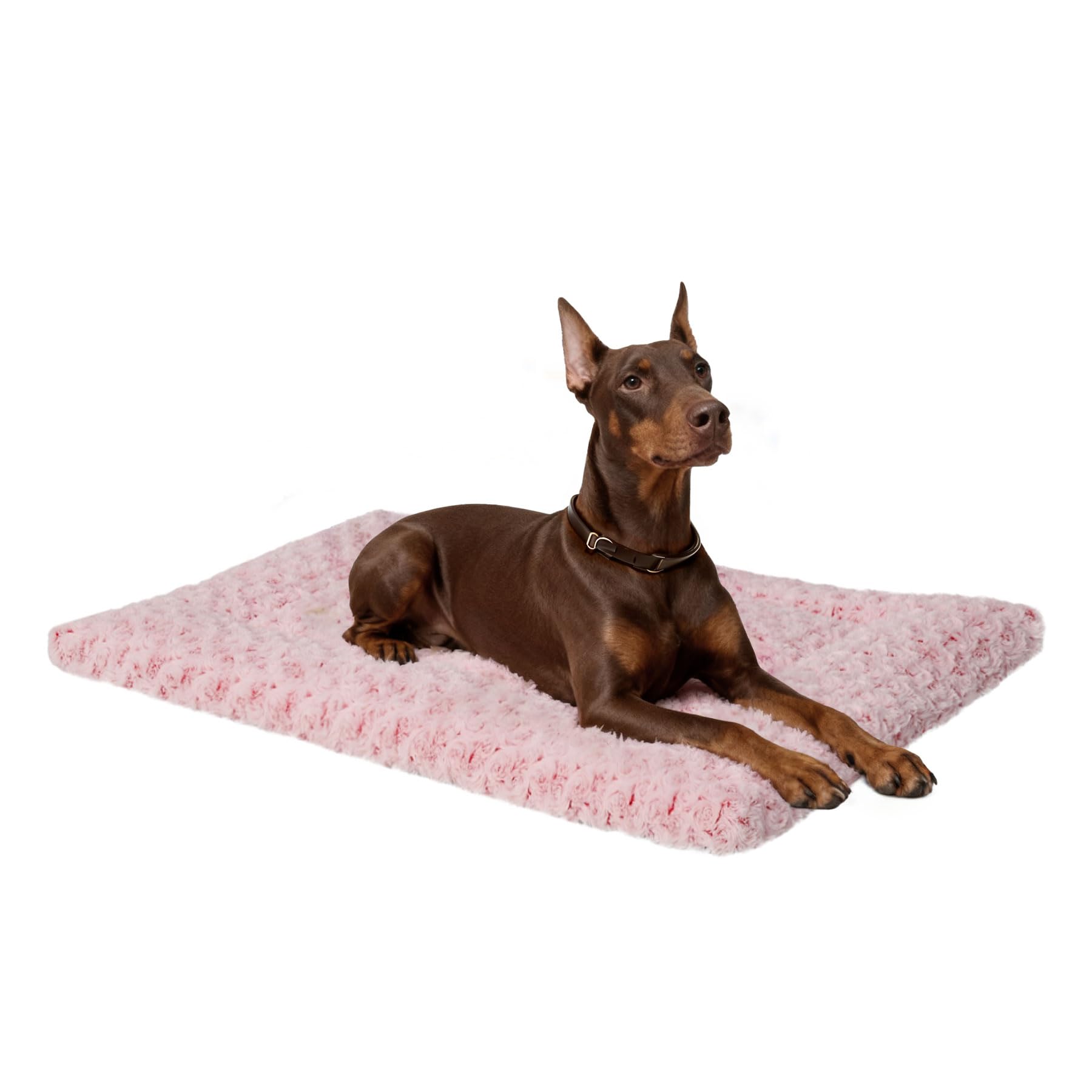36" x 23" Washable Dog Bed Mat – Soft Plush Crate Pad for Medium Dogs