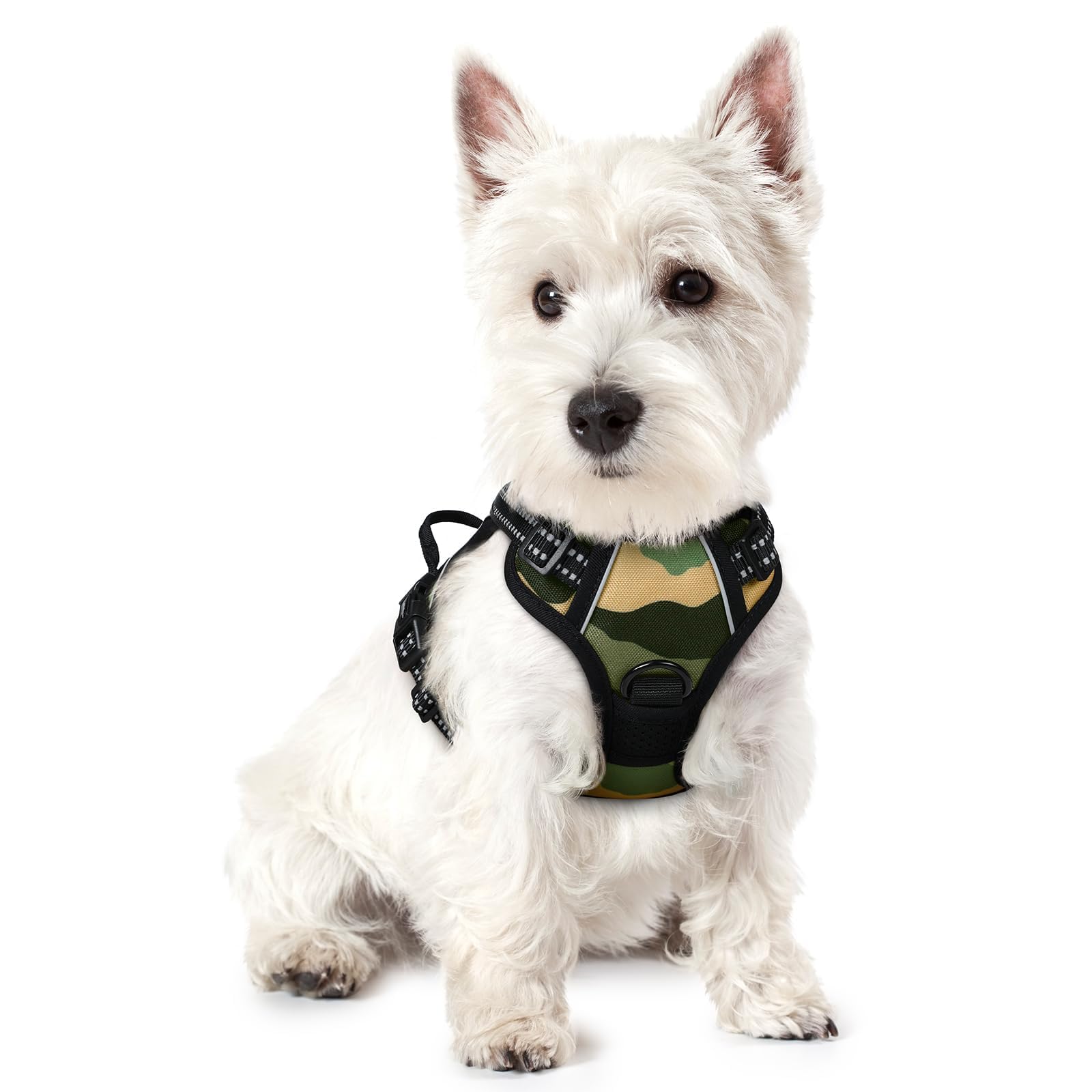 No Pull Dog Harness for Large Dogs – Adjustable Pet Vest with 2 Leash Clips