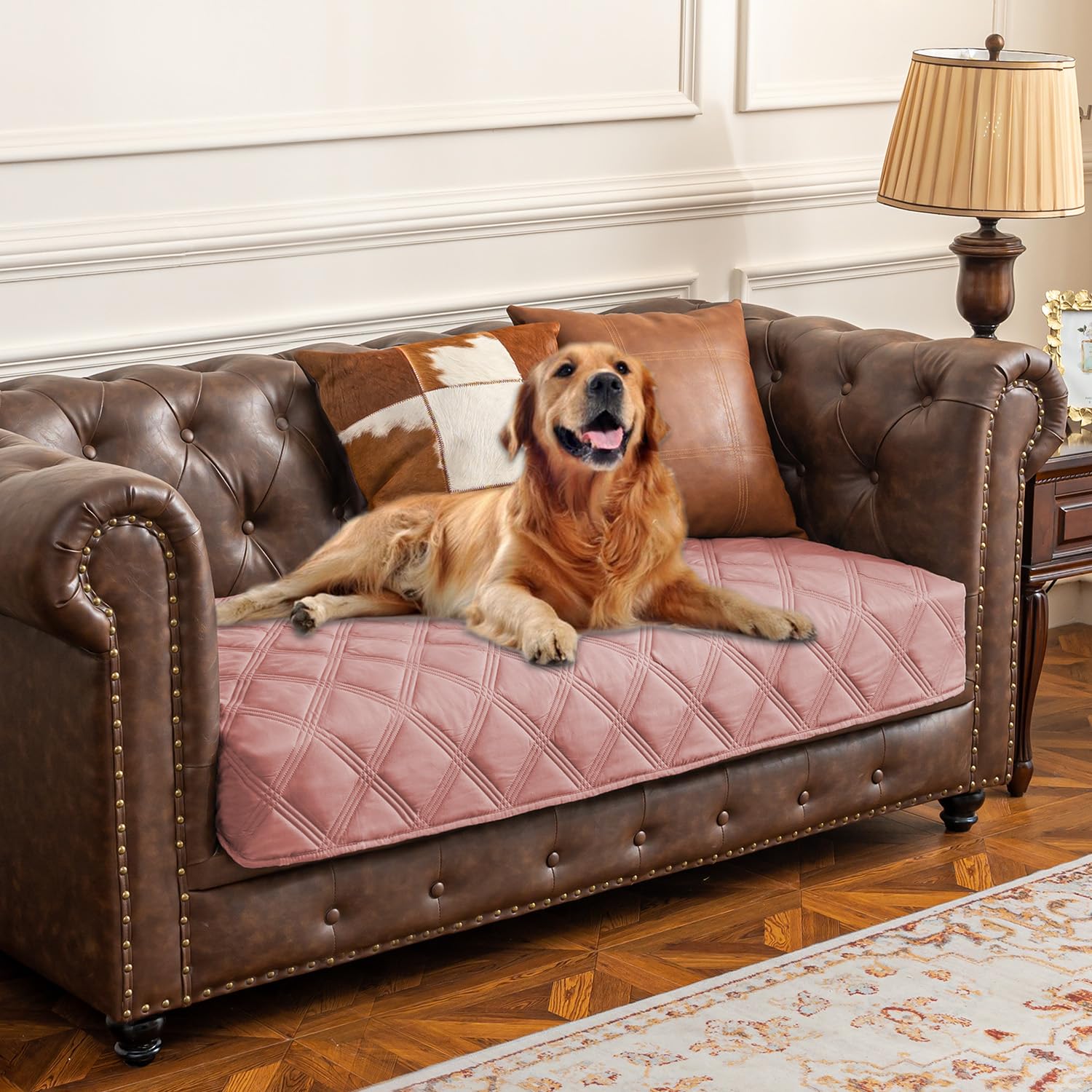 Reversible Quilted Pet Furniture Cover