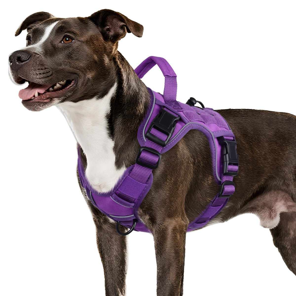 Tactical Dog Harness for Large Dogs – Adjustable No Pull Harness with Handle