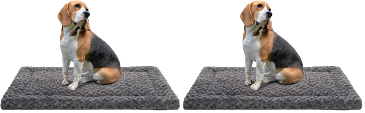 36" x 23" Washable Dog Bed Mat – Soft Plush Crate Pad for Medium Dogs