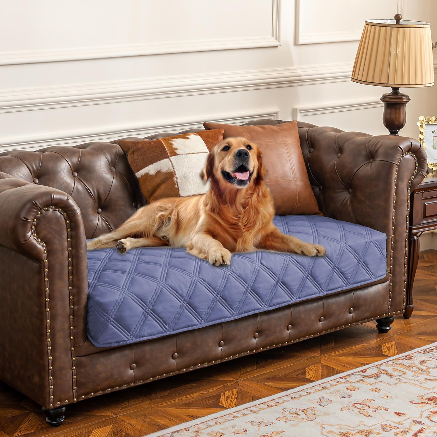Reversible Quilted Pet Furniture Cover