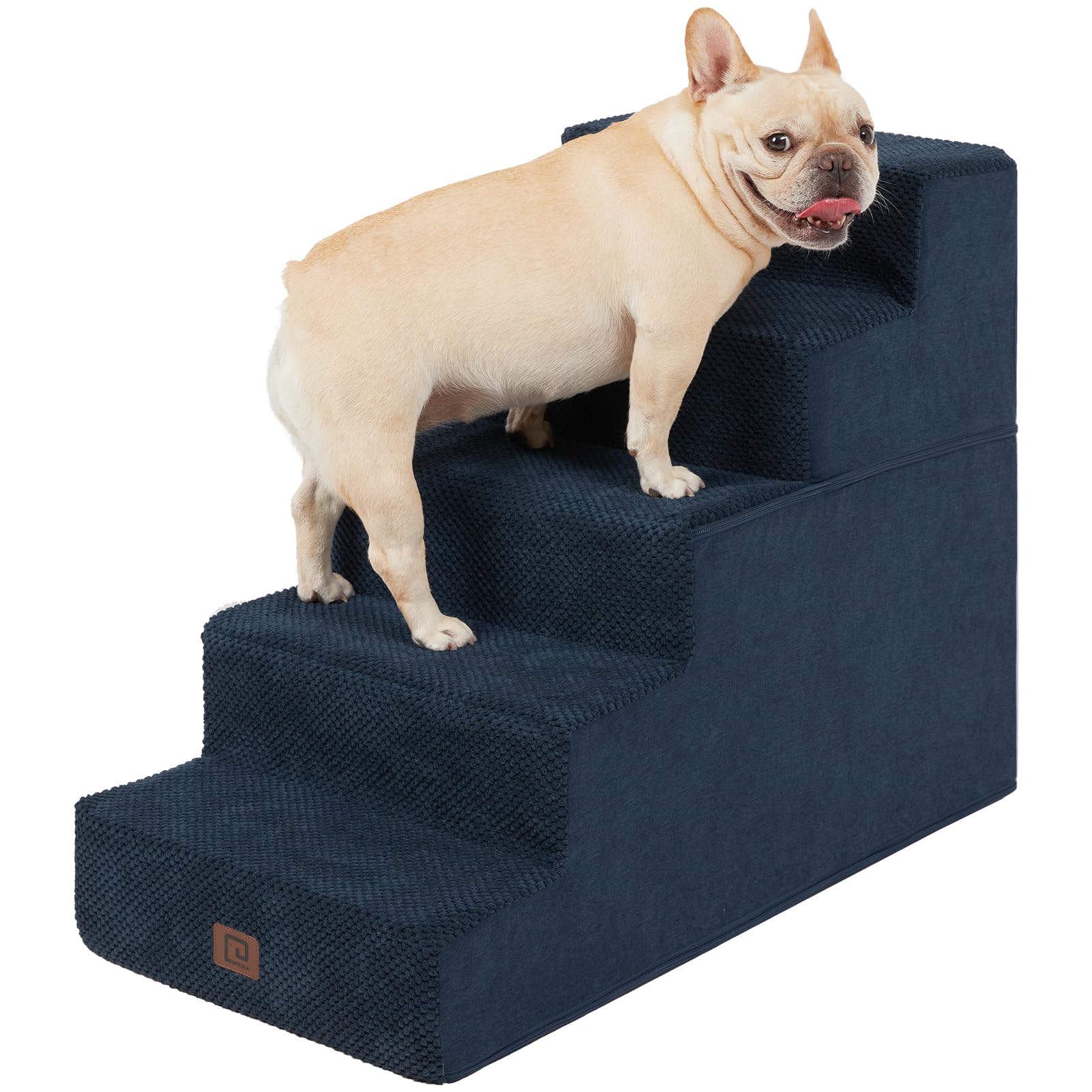 4-Step Dog Stairs for Bed – 18" Pet Steps for Small Dogs & Cats