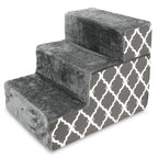 4-Step Dog Stairs for Small Dogs & Cats – 18" Foam Pet Steps for Bed & Couch