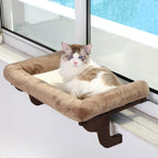 Cat Window Perch with Bolsters – Large 24" Windowsill Cat Bed