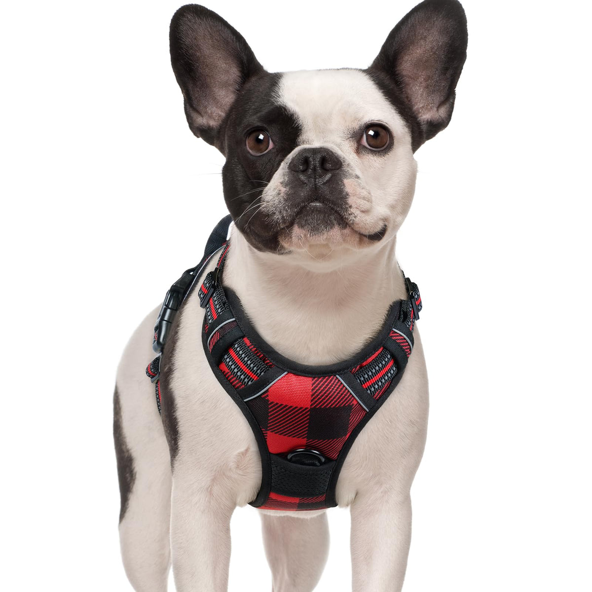 No Pull Dog Harness for Large Dogs – Adjustable Pet Vest with 2 Leash Clips
