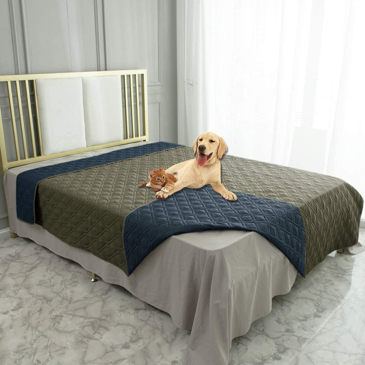 Reversible Pet Blanket for Furniture & Beds