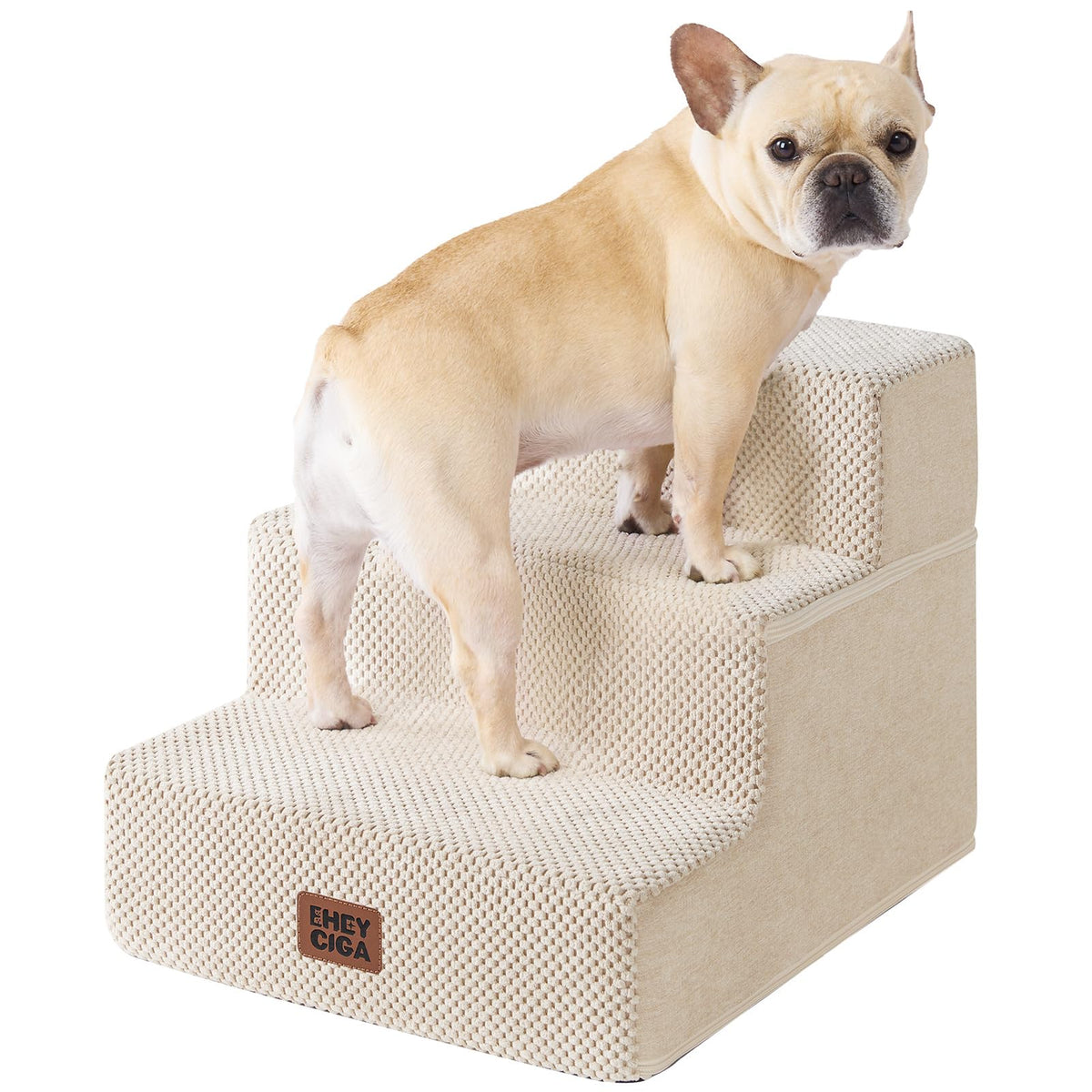 4-Step Dog Stairs for Bed – 18" Pet Steps for Small Dogs & Cats