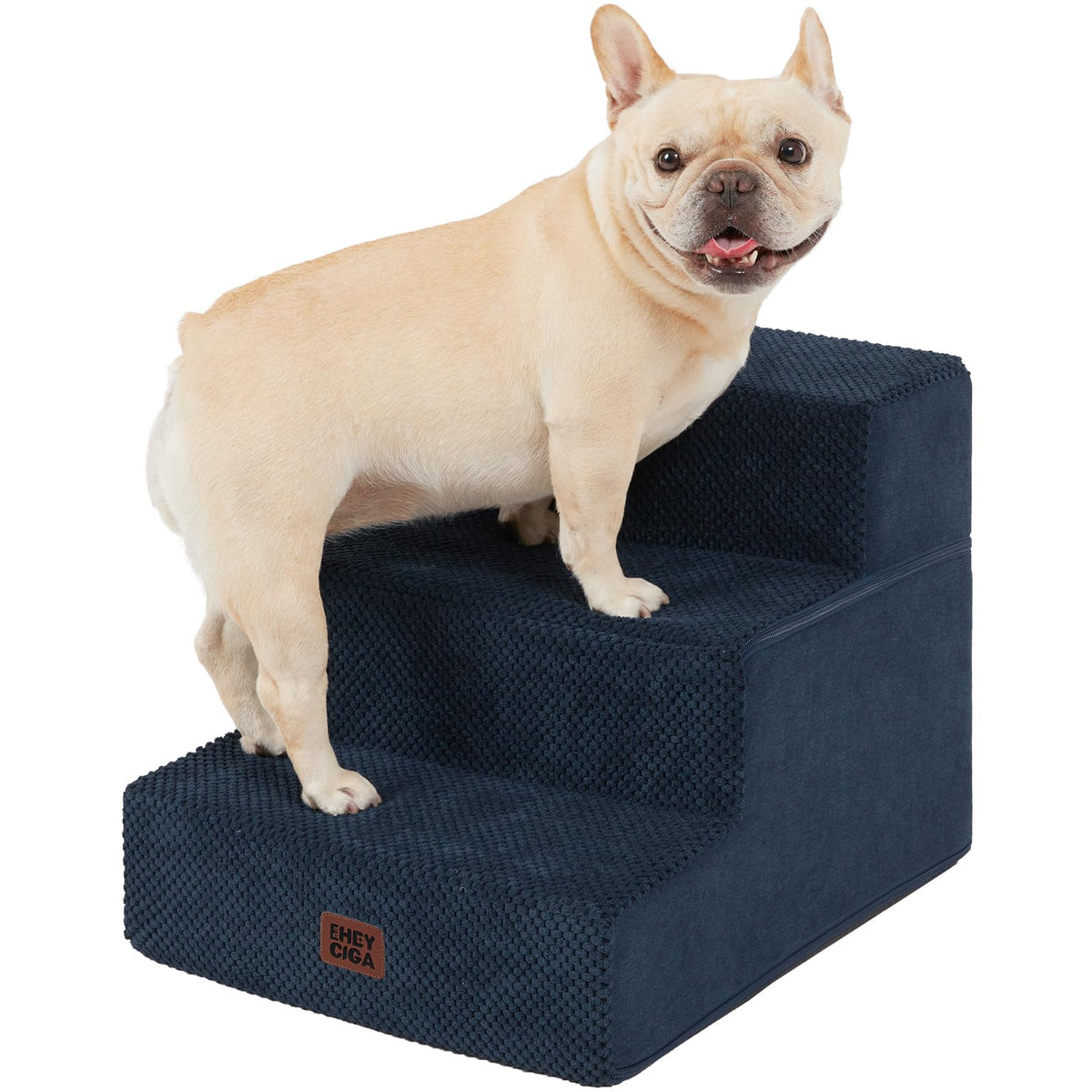 4-Step Dog Stairs for Bed – 18" Pet Steps for Small Dogs & Cats