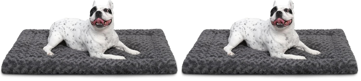 36" x 23" Washable Dog Bed Mat – Soft Plush Crate Pad for Medium Dogs