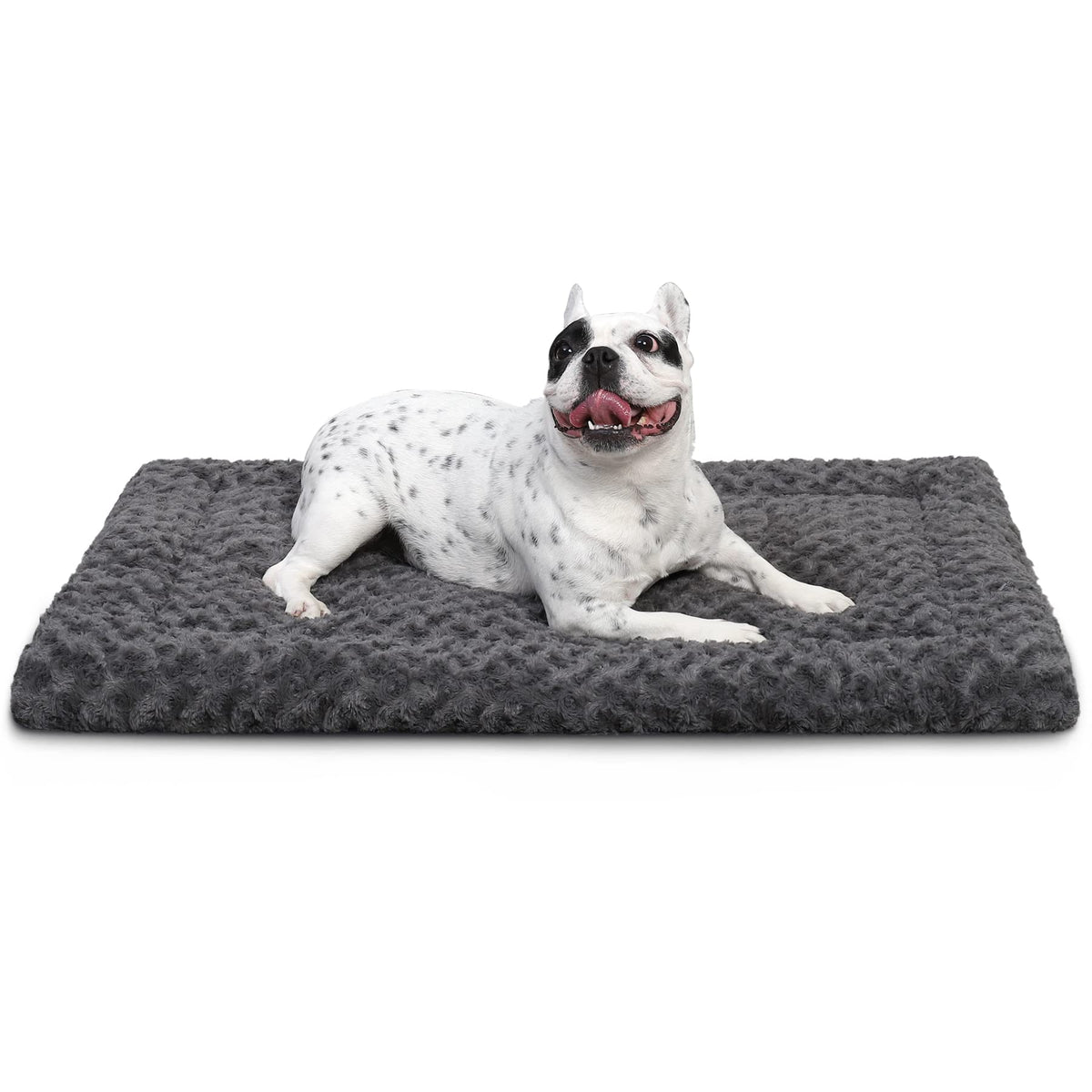 36" x 23" Washable Dog Bed Mat – Soft Plush Crate Pad for Medium Dogs