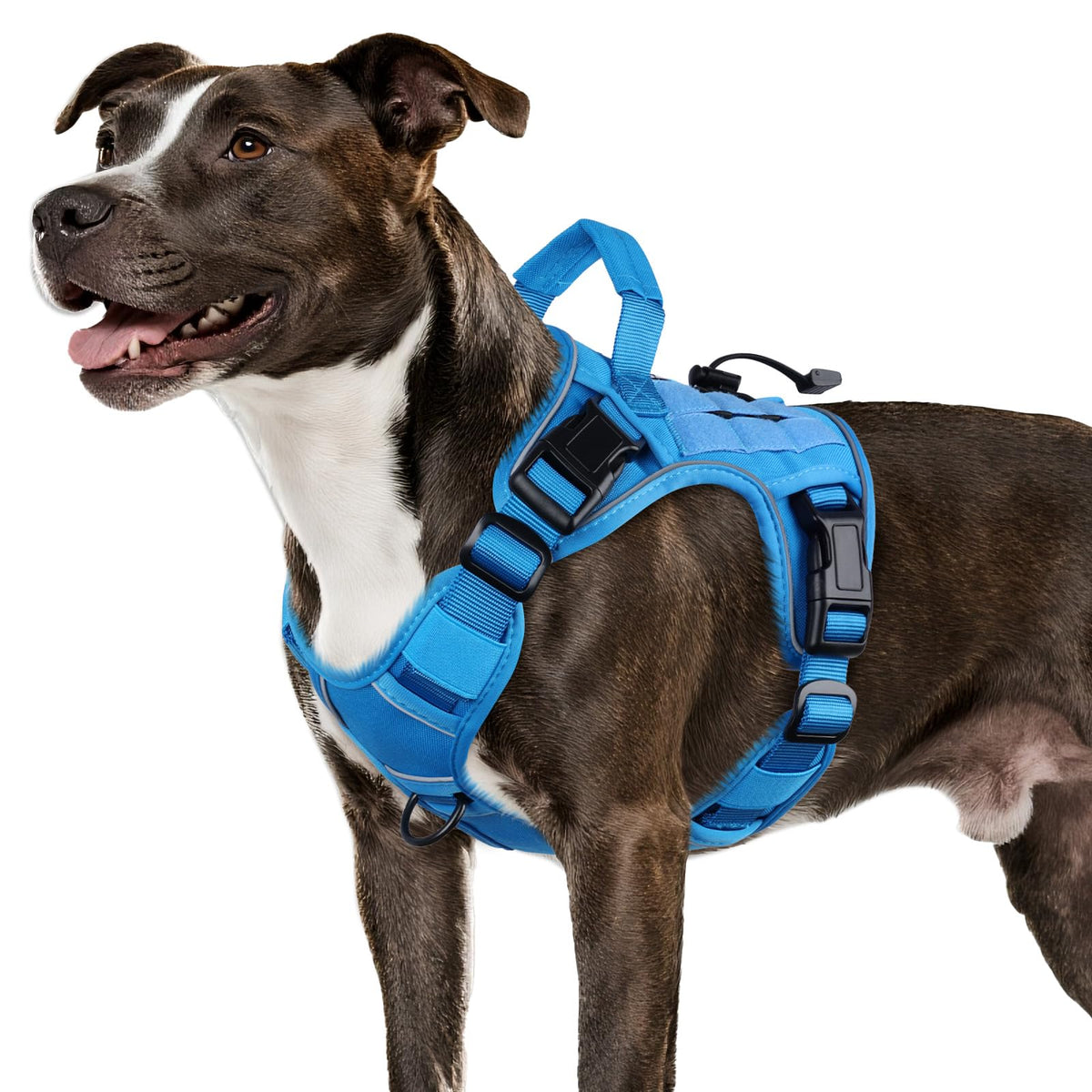 Tactical Dog Harness for Large Dogs – Adjustable No Pull Harness with Handle