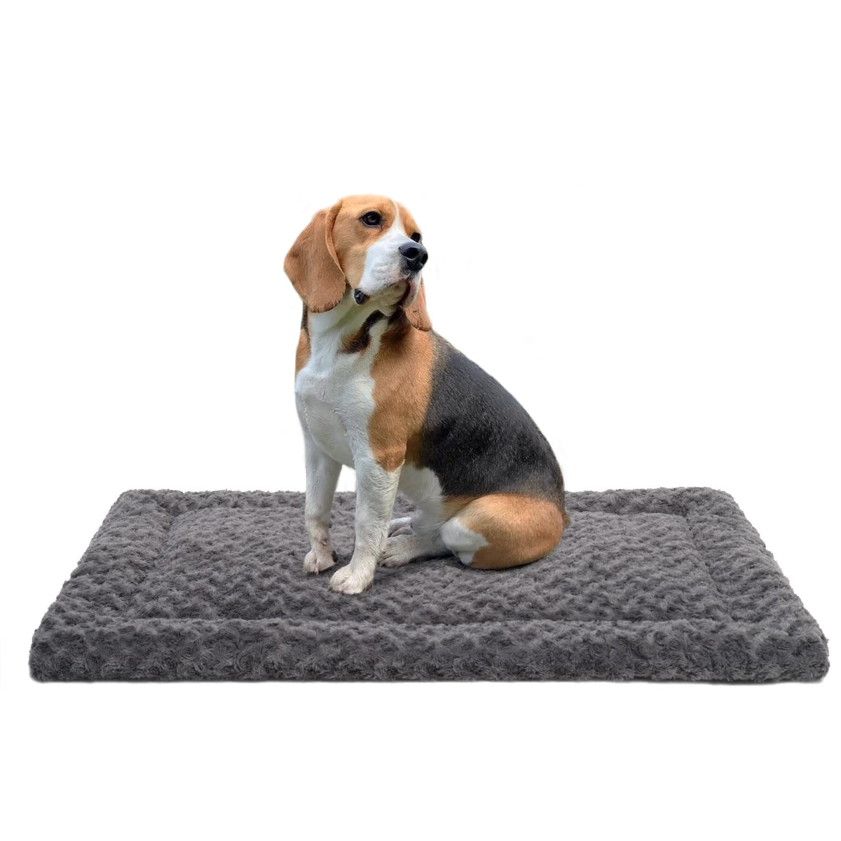 36" x 23" Washable Dog Bed Mat – Soft Plush Crate Pad for Medium Dogs