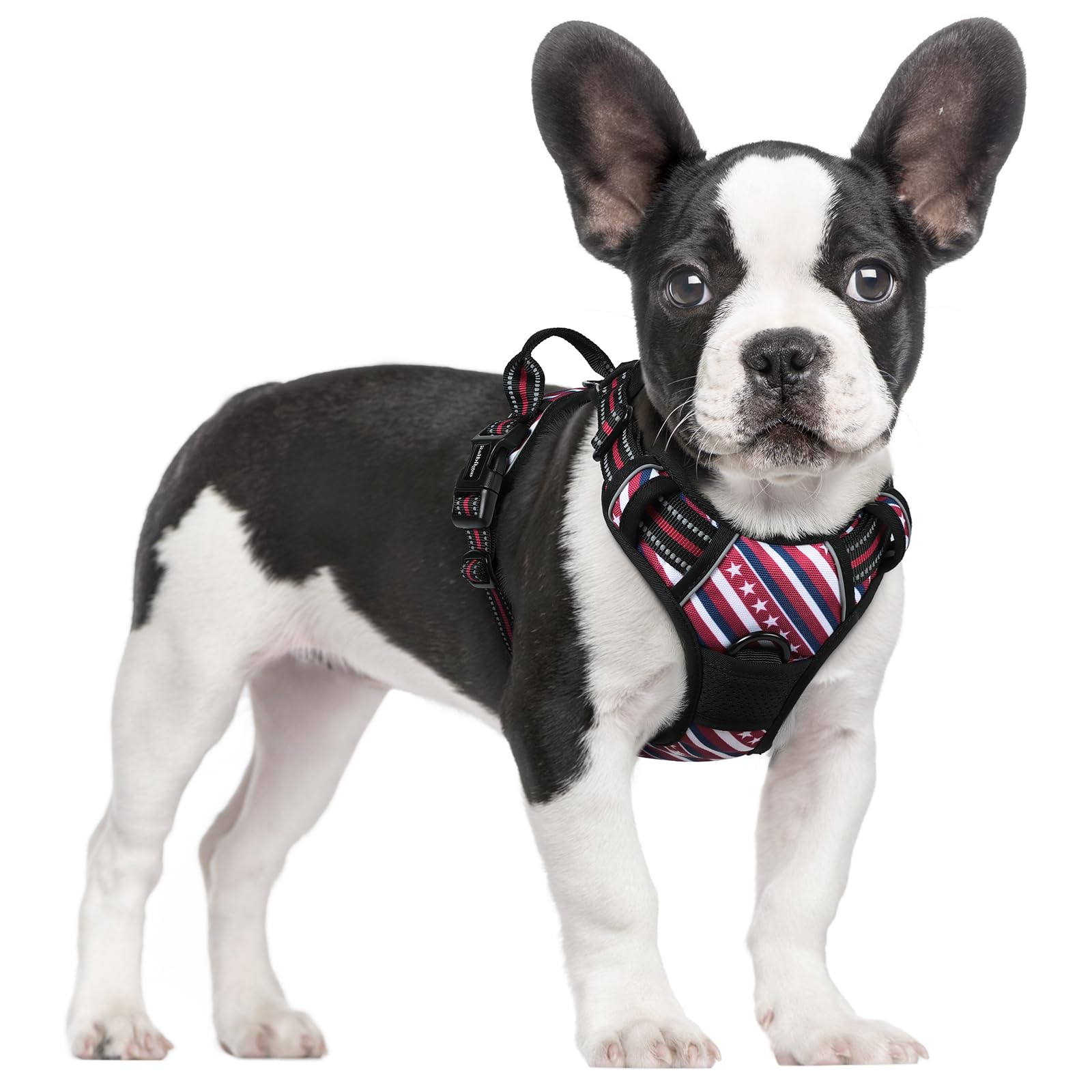 No Pull Dog Harness for Large Dogs – Adjustable Pet Vest with 2 Leash Clips