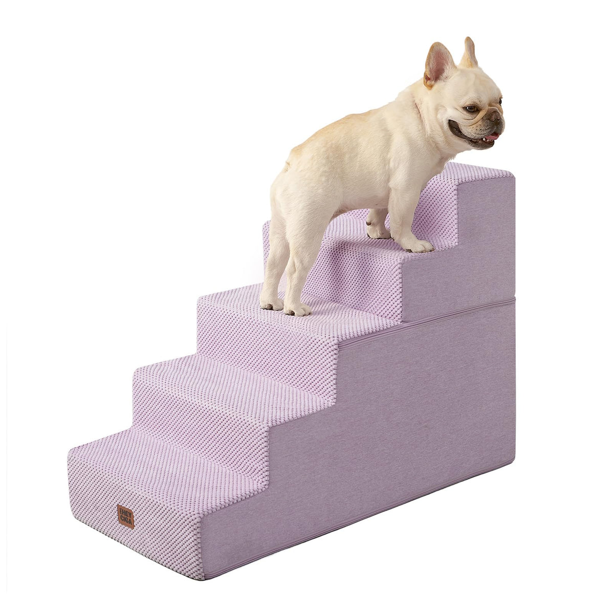 4-Step Dog Stairs for Bed – 18" Pet Steps for Small Dogs & Cats