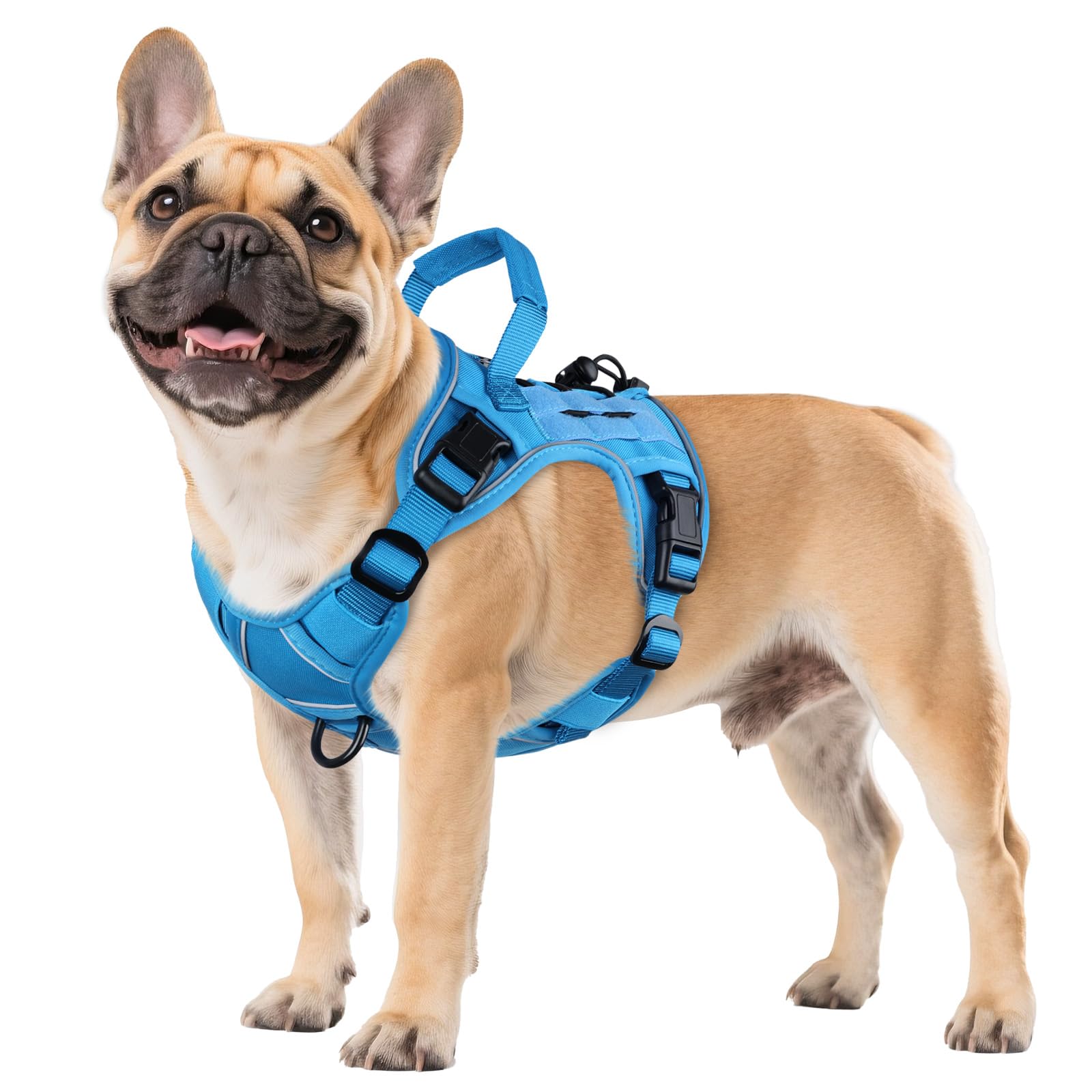 Tactical Dog Harness for Large Dogs – Adjustable No Pull Harness with Handle
