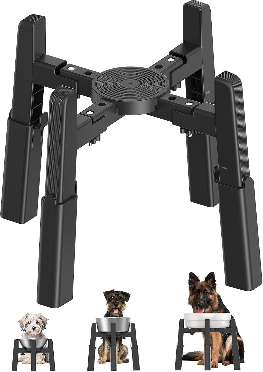 Adjustable Pet Bowl Stand – Height & Width Adjustable