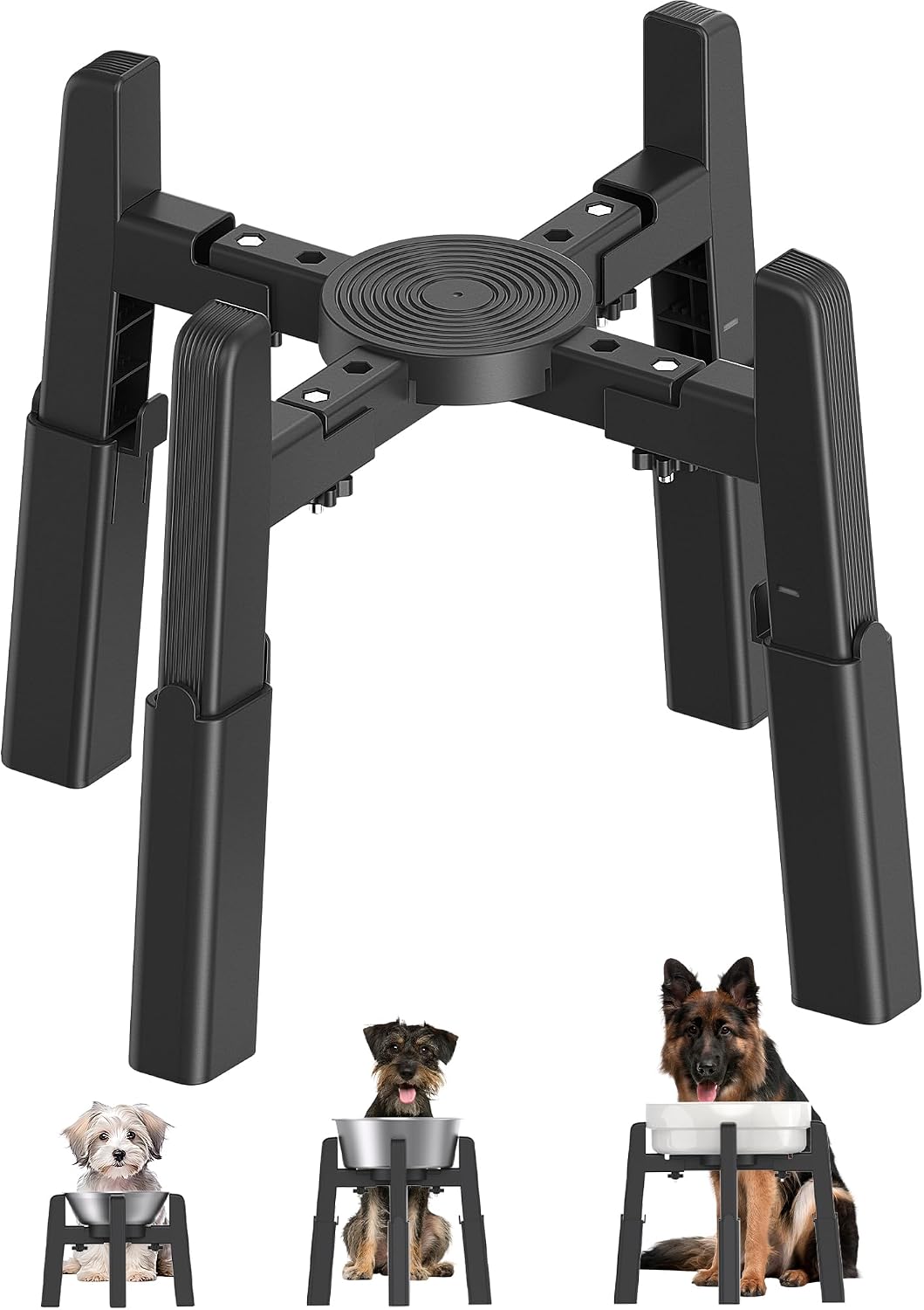 Adjustable Pet Bowl Stand – Height & Width Adjustable