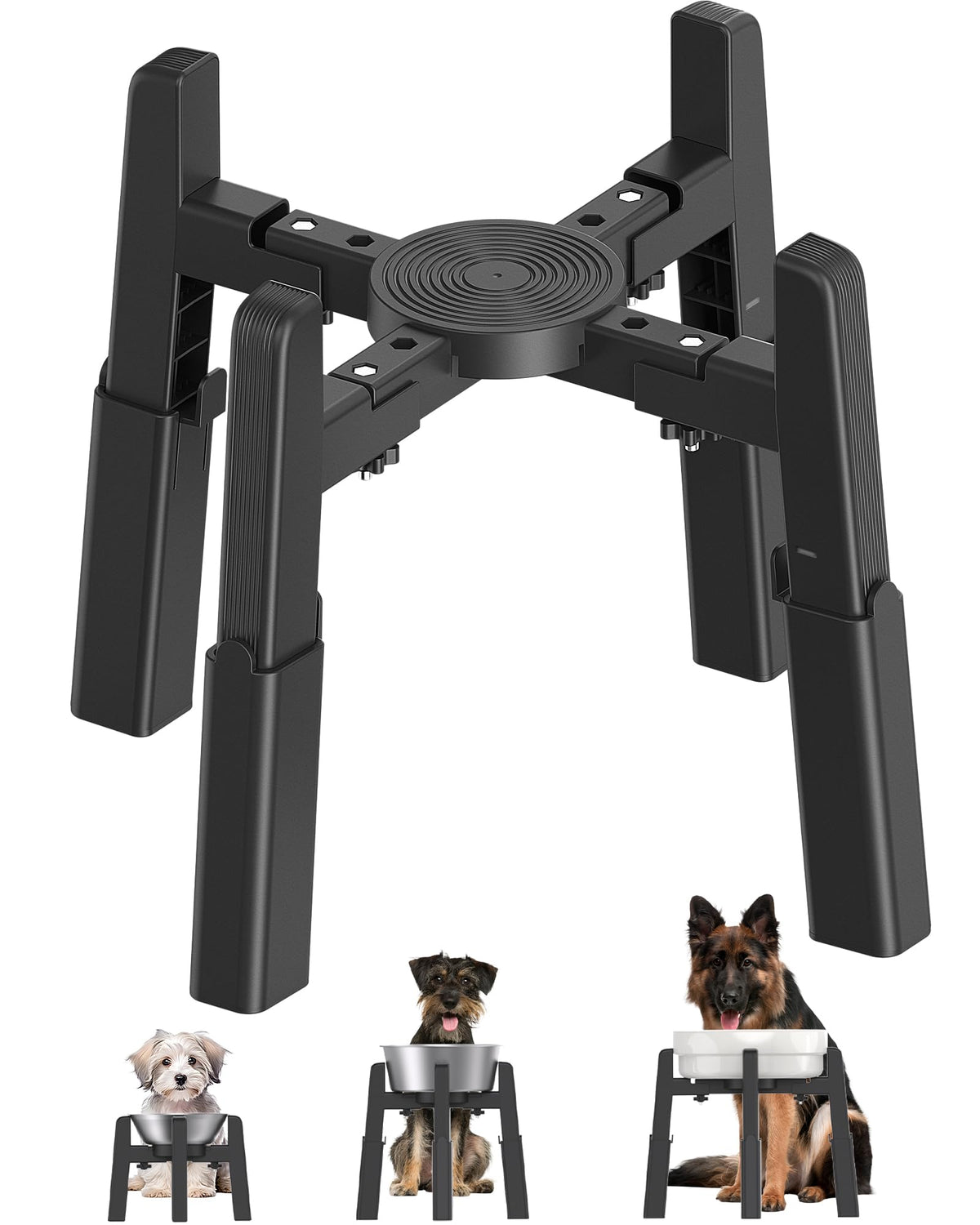Adjustable Pet Bowl Stand – Height & Width Adjustable