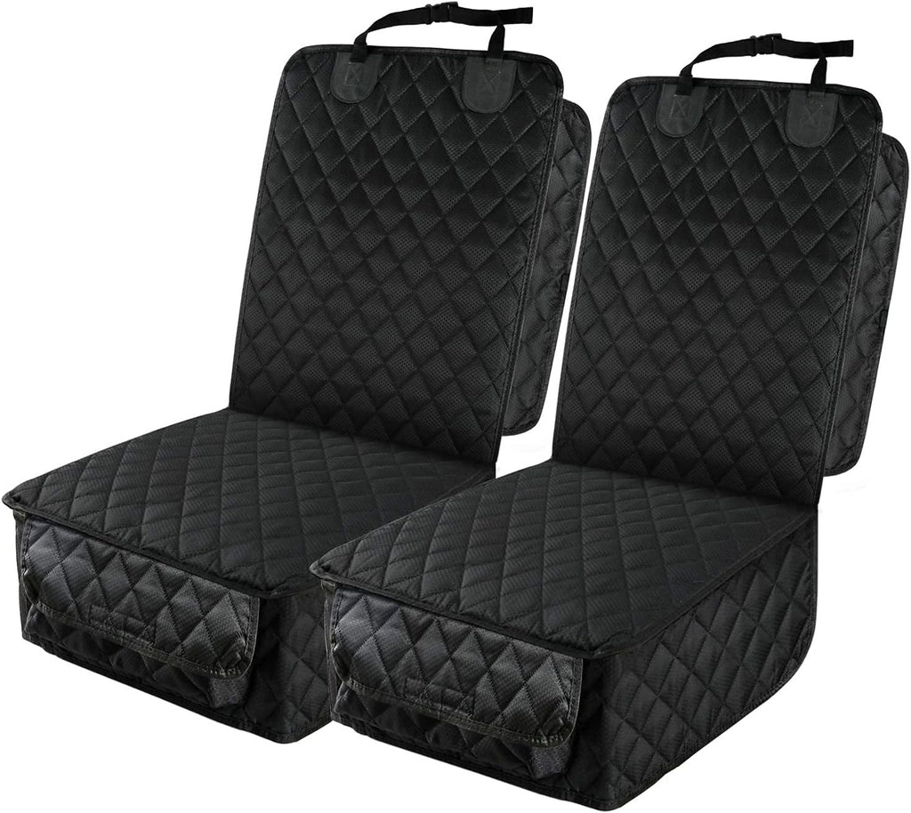 Waterproof Front Seat Pet Car Cover, 2 Pack, Dog Seat Protector for Hair, Dirt & Spills