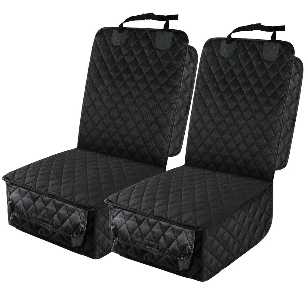 Waterproof Front Seat Pet Car Cover, 2 Pack, Dog Seat Protector for Hair, Dirt & Spills