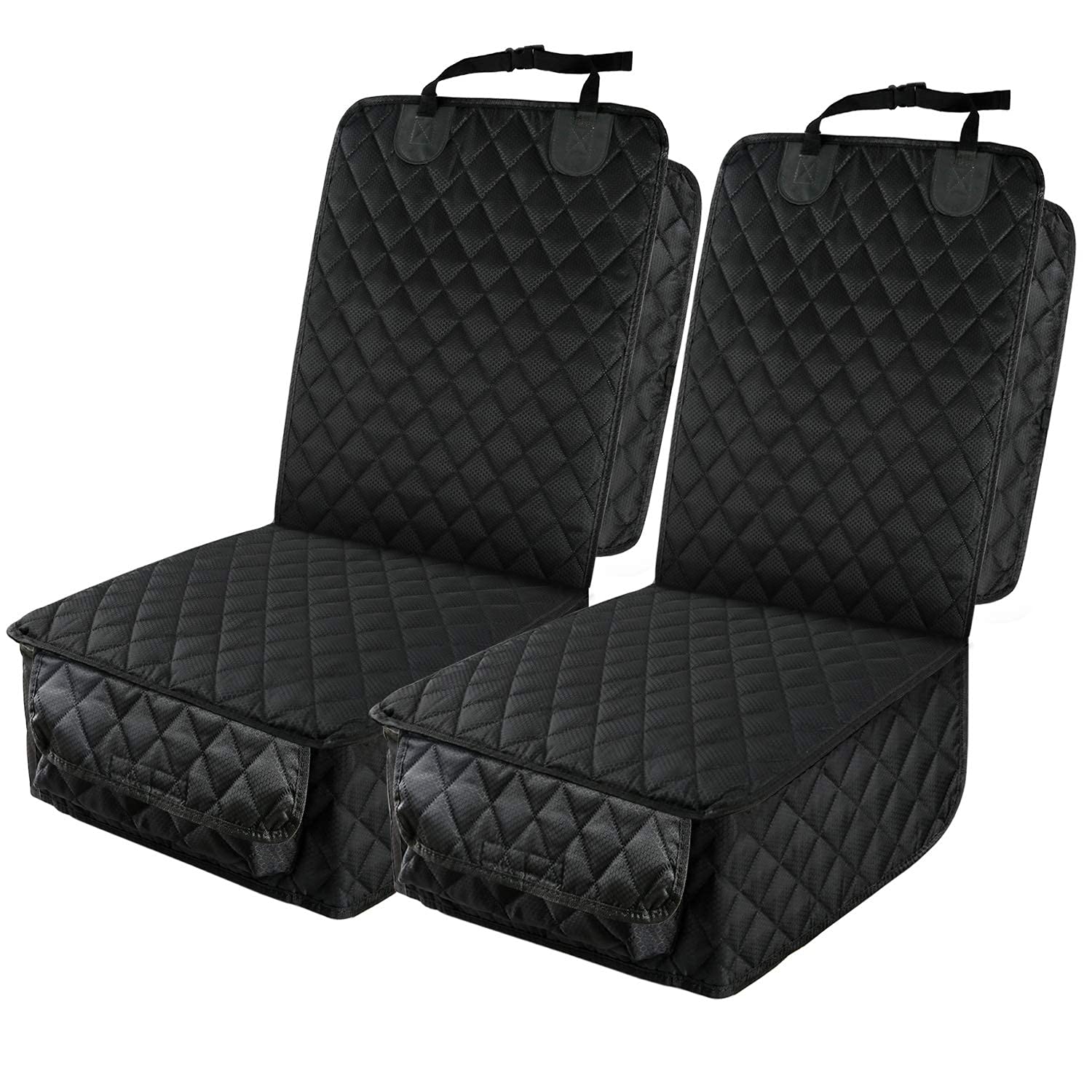 Waterproof Front Seat Pet Car Cover, 2 Pack, Dog Seat Protector for Hair, Dirt & Spills