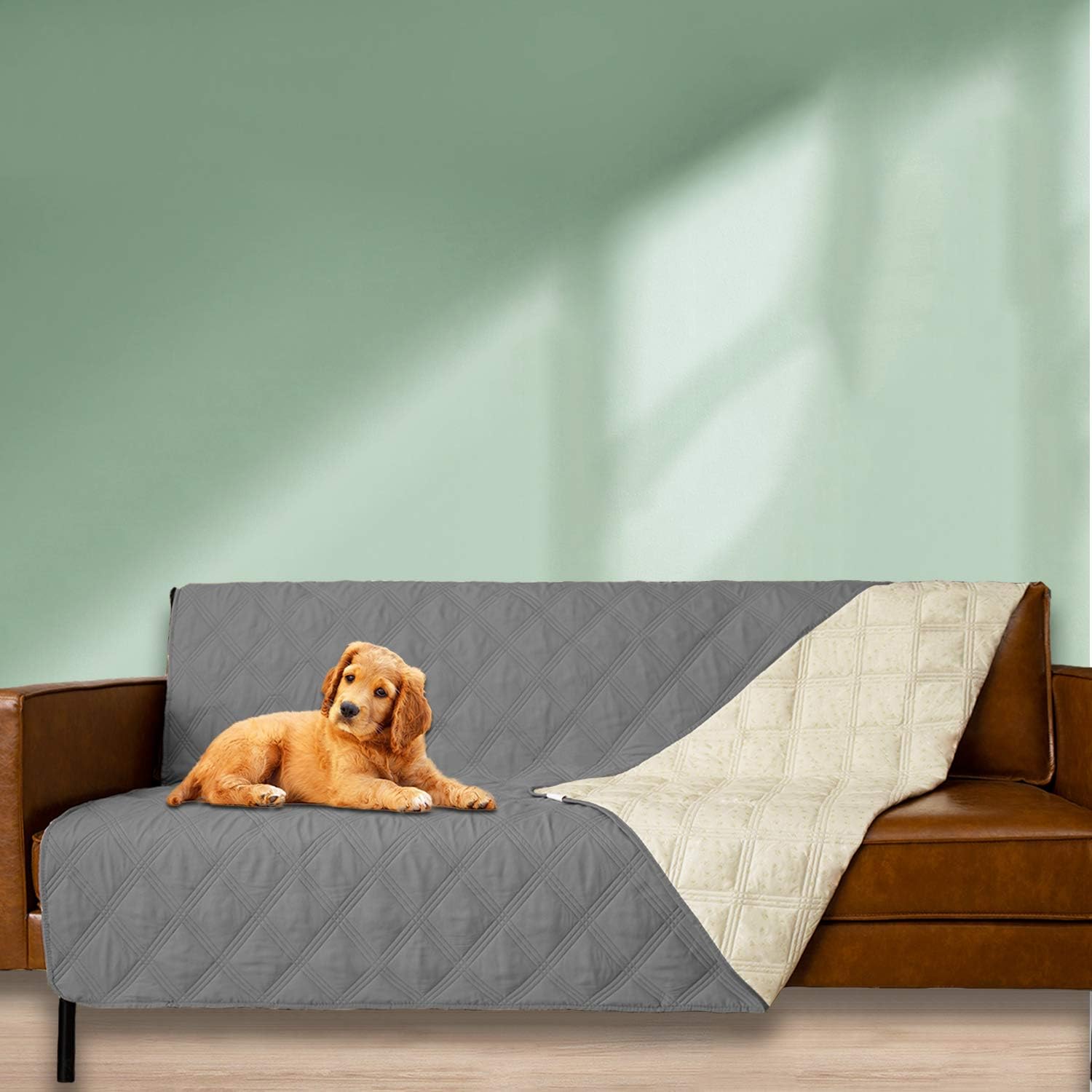 Reversible Quilted Pet Furniture Cover